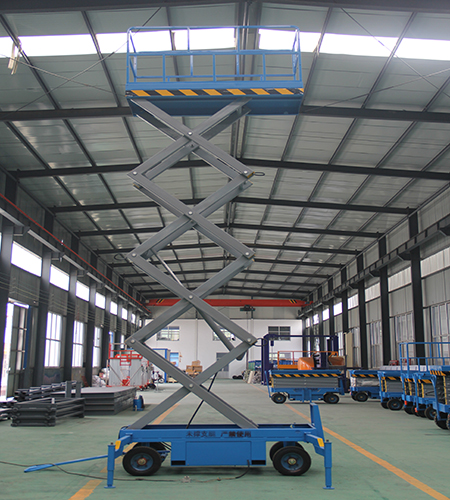 四輪簡易移動剪叉式防爆升降機